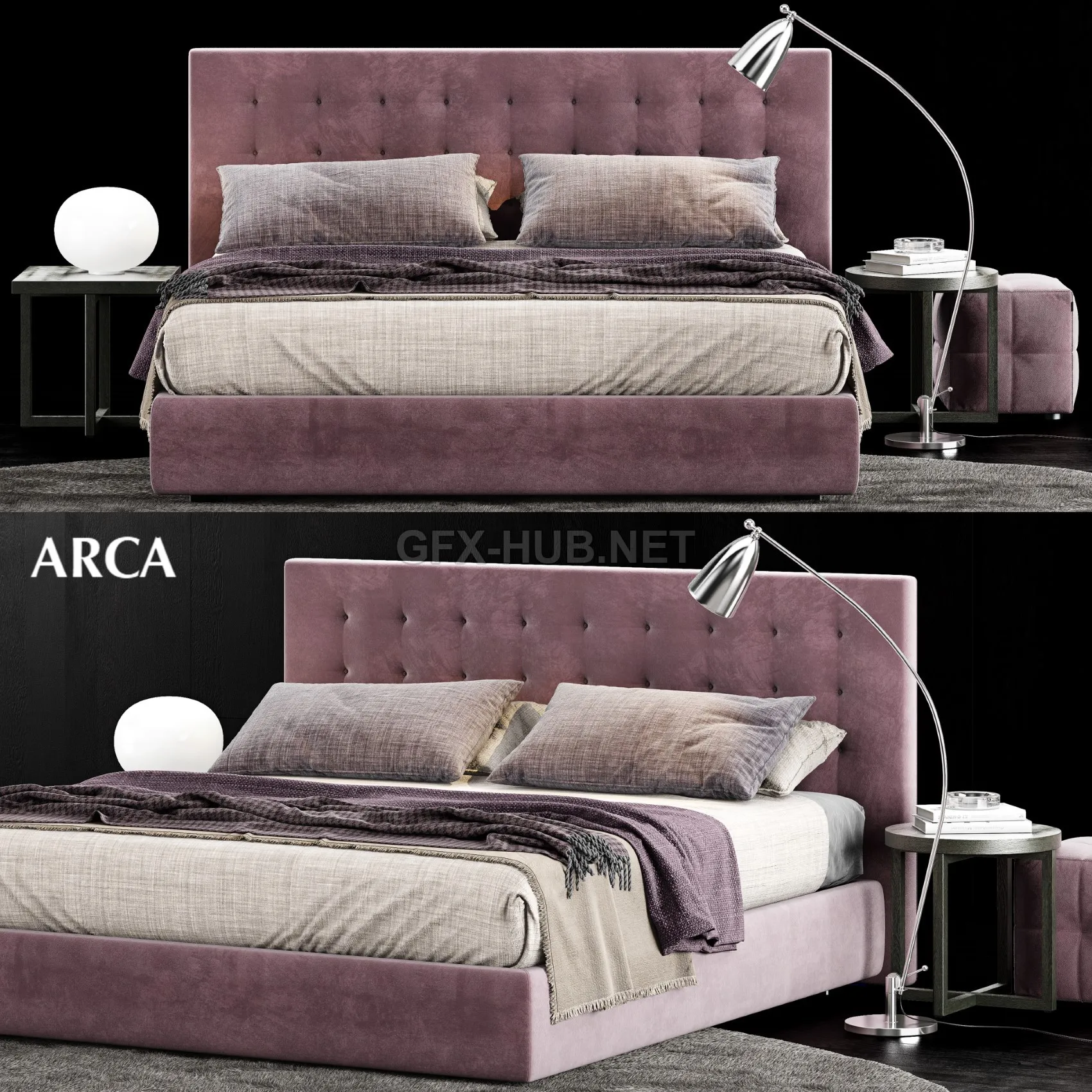Poliform Arca Bed 3D model – 222779