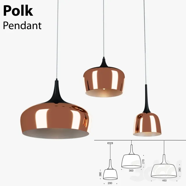 Polk Pendant Light Copper – 222879
