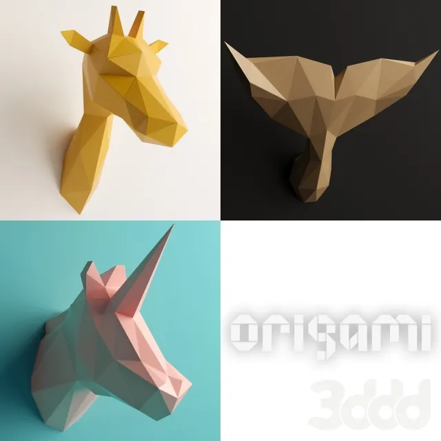 Polygonal Origami Trophy – Set 1 – 222937