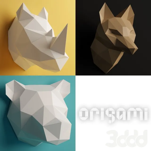 Polygonal Origami Trophy – Set 2 – 222939