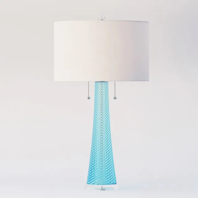 Possini Euro Miriam Blue Glass Table Lamp – 223039
