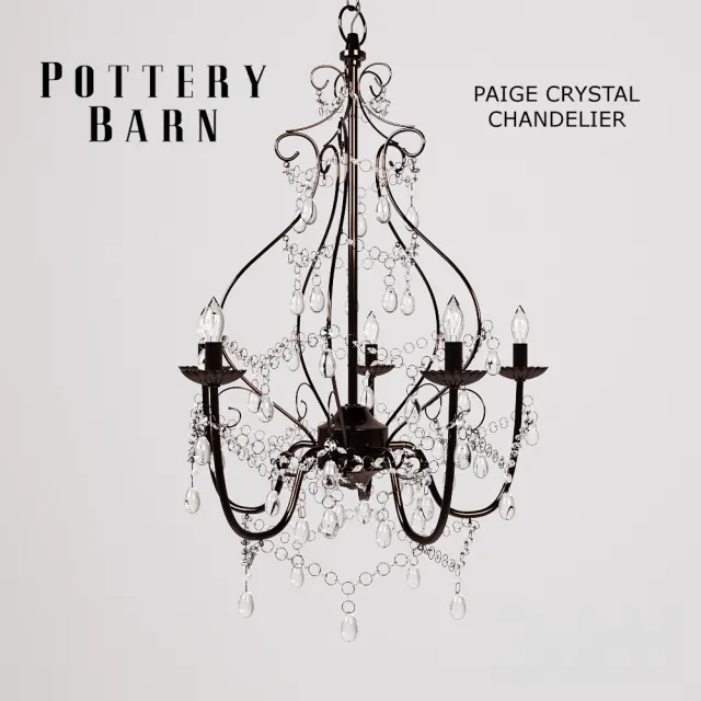 Pottery Barn Paige Crystal Chandelier – 223095