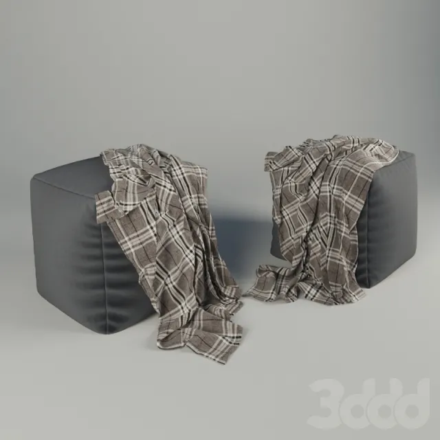 pouf with blanket – 223143