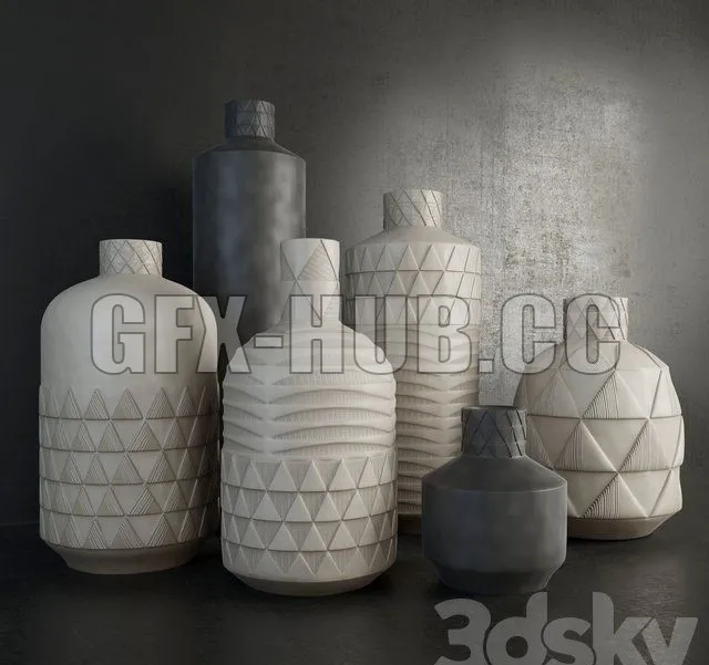 Pressed Pattern Vases – 223175