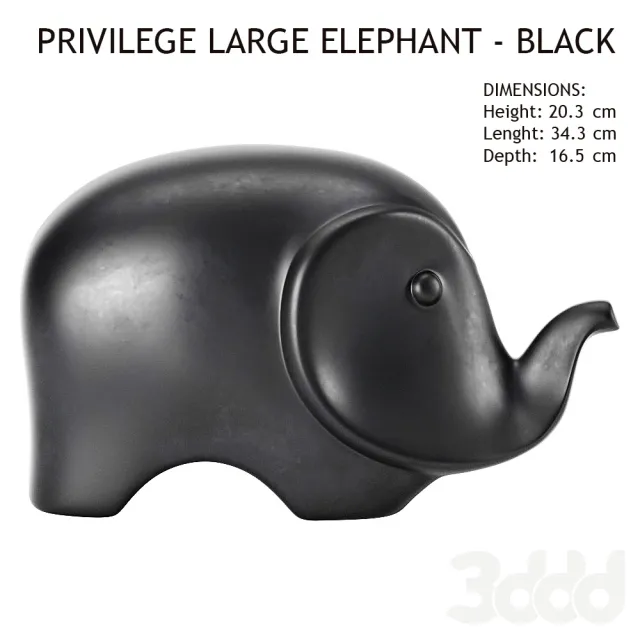 Privilege Large Elephant – Black – 223207