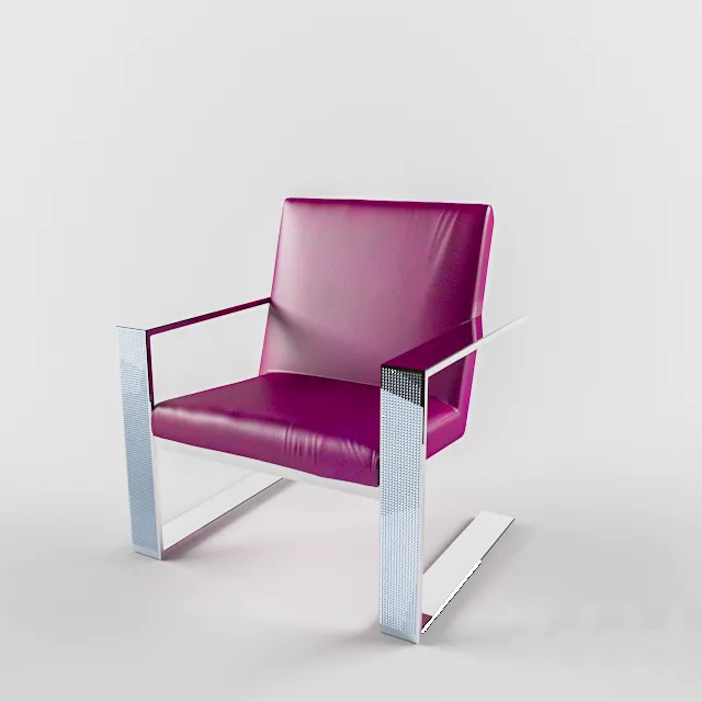 Purple Leather Chair – 223333
