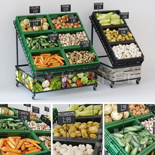 Racks with vegetables – 223427