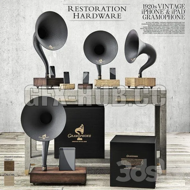 Restoration Hardware – Gramophone Set – 223695
