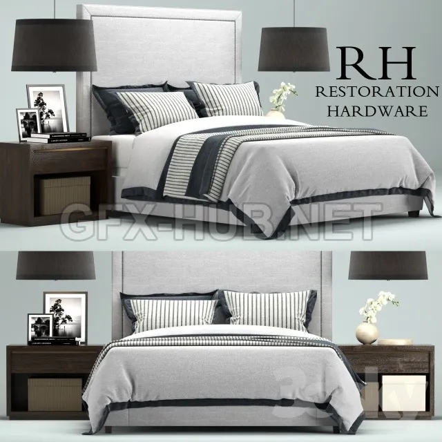 Restoration Hardware Wallace Upholstered bed – 223767