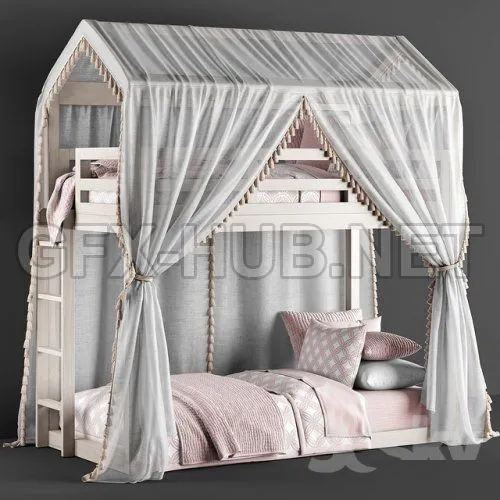 RH Cole House Bunk Bed 3d model – 223823