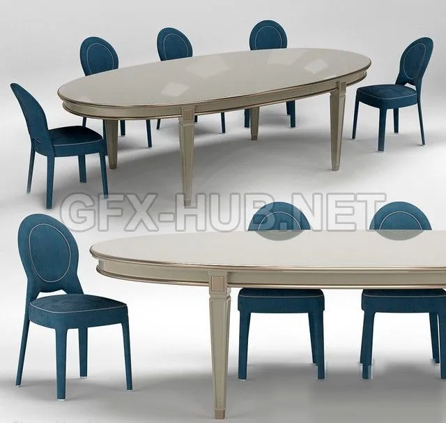 Ritz Medaillon Chair and Vendome Table – 223971