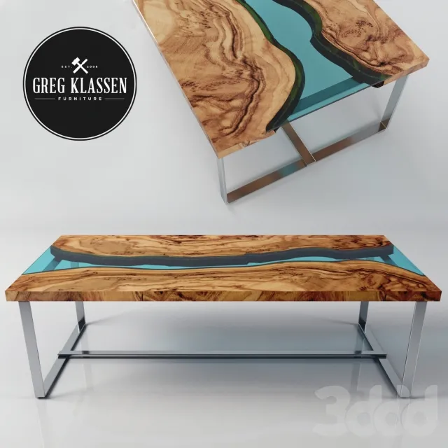 RIVER_Olive Wood Table – 223989