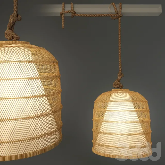 Roost Basket Cloche Lamp – 224179