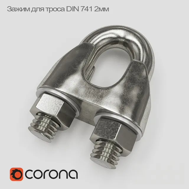 Rope clip DIN 741 – 224183