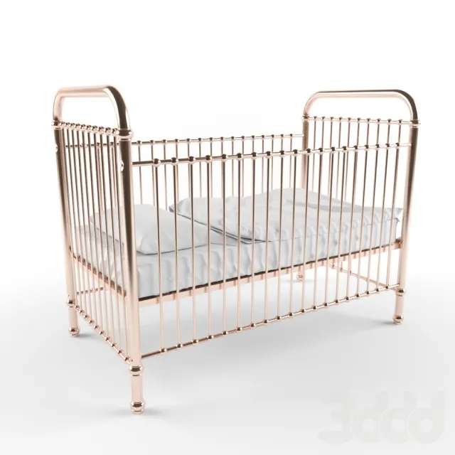 Rose gold childrens cot – 224193