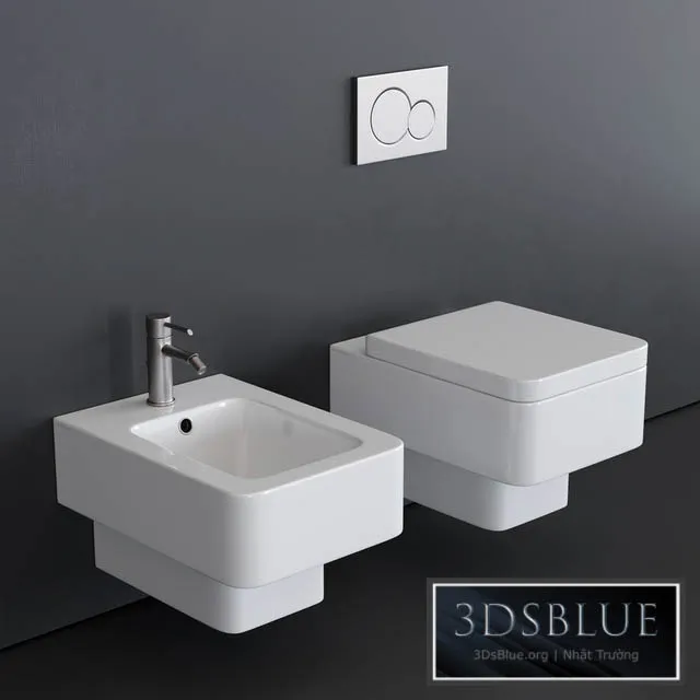 BATHROOM – TOILET & BIDET – 3DSKY Models – 1638