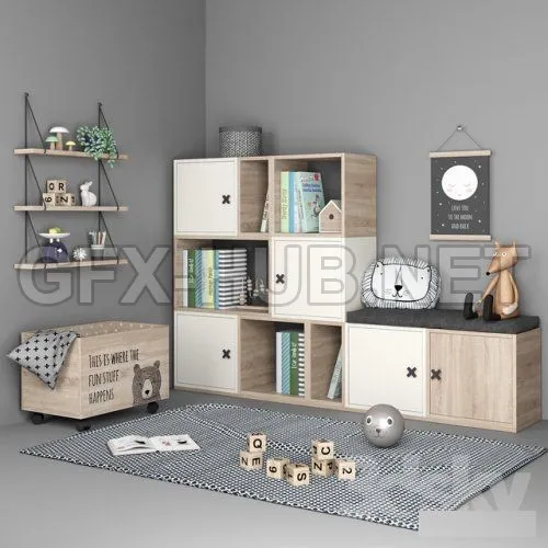 Set of furniture and decor for a children’s room 6 – 224821