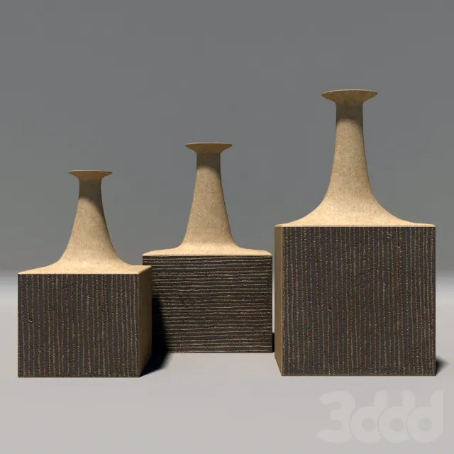 Set of Three Vessels by Bruno Gambone – 224851