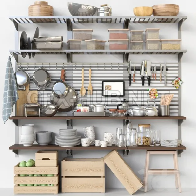 Set-369 Kitchen shelving – 224905