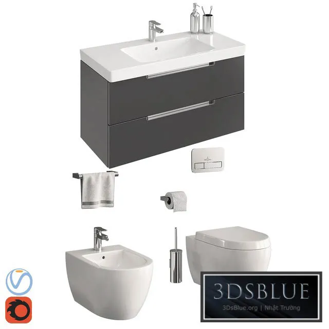 BATHROOM – TOILET & BIDET – 3DSKY Models – 1652