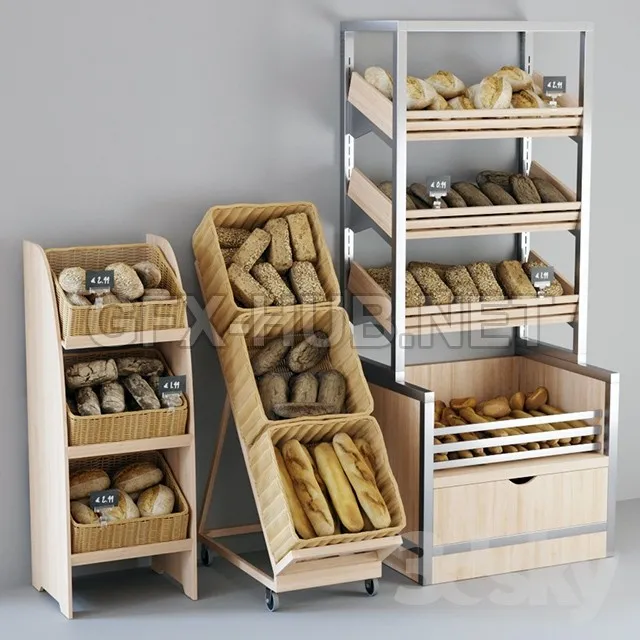 Shelvings with bread – 225007