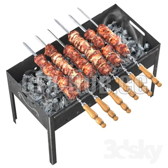 Shish kebab on the grill – 225029