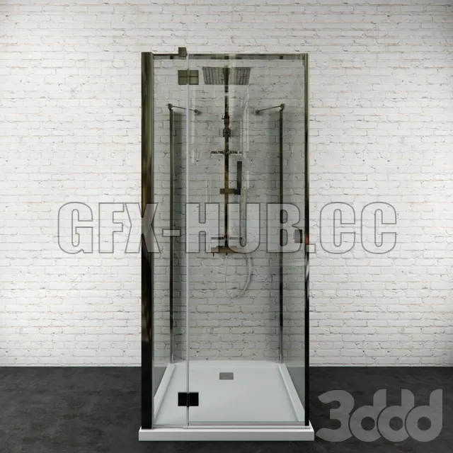 Shower stall Essenza kdj + s + shower system Touareg 2 – 225083