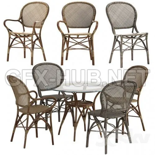 Sika Design Rossini chair Originals table set 3d model – 225157