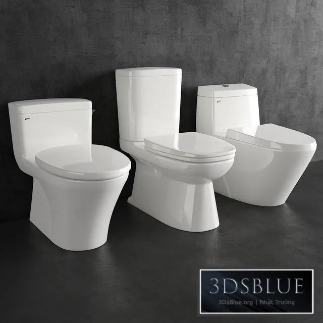 BATHROOM – TOILET & BIDET – 3DSKY Models – 1660