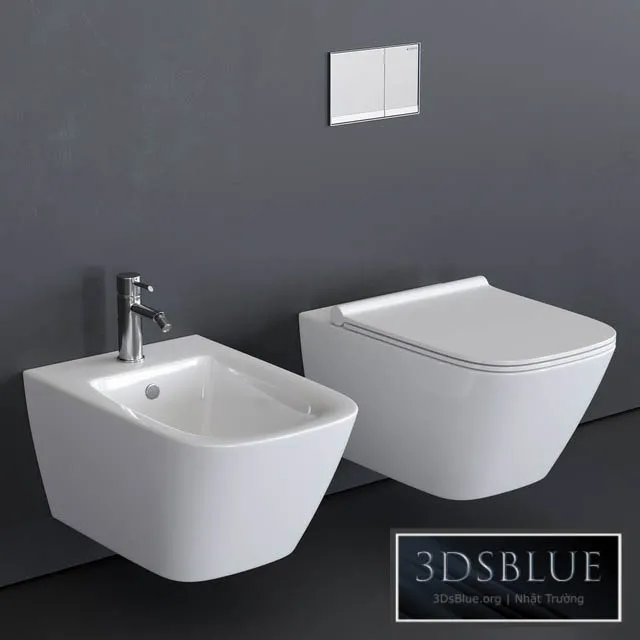 BATHROOM – TOILET & BIDET – 3DSKY Models – 1662