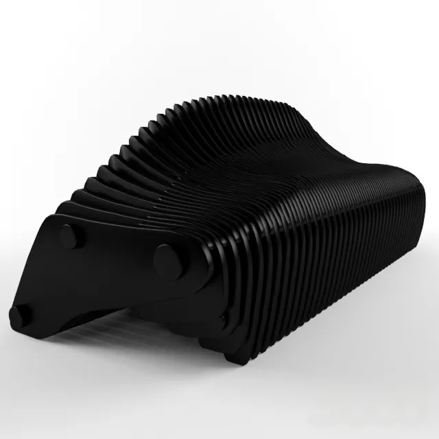 Skeleton Bench Black plastic – 225297