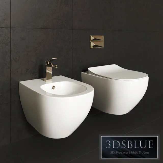 BATHROOM – TOILET & BIDET – 3DSKY Models – 1669