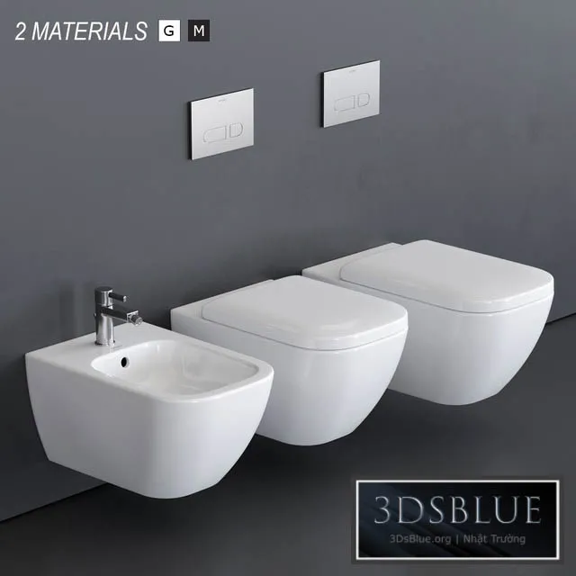 Duravit HAPPY D.2 Wall-hung WC 3DS Max - thumbnail 3