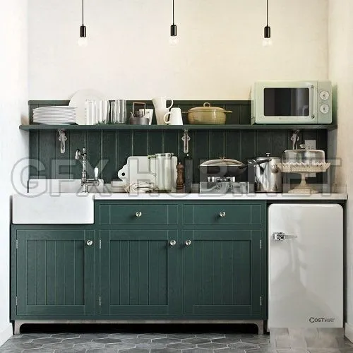 Small Kitchen 3d Model – 225399