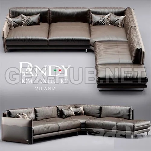Sofa Dandy Home mood 3D model – 225597