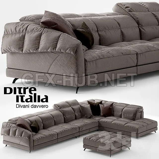 Sofa Dunn Soft Ditre Italia Design – 225609