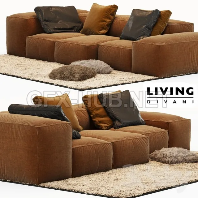 Sofa Extrasoft Living Divani – 225619