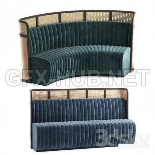 Sofa for restaurant-3 3d model – 225625