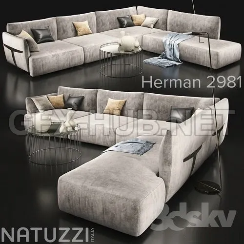 Sofa Natuzzi Herman 2981 – 225721