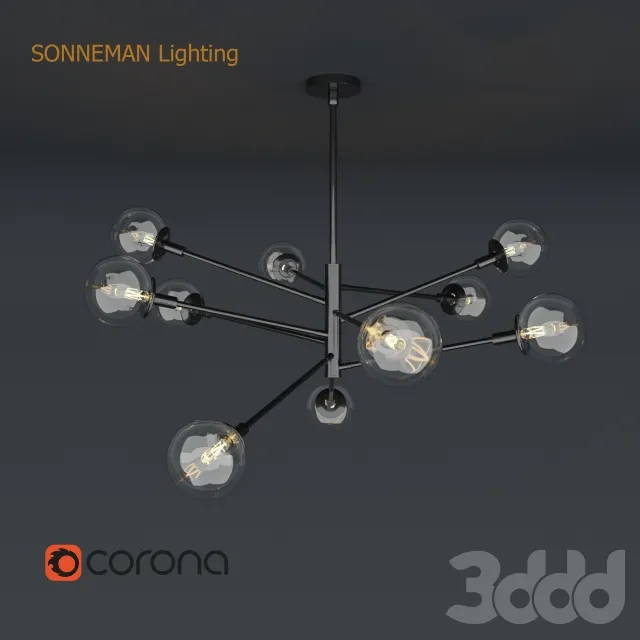 Sonneman Lighting Orb 10-Light Radial Pendant – 225885