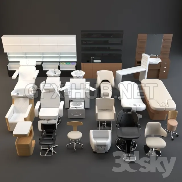 Spa set 3D Models – 225921