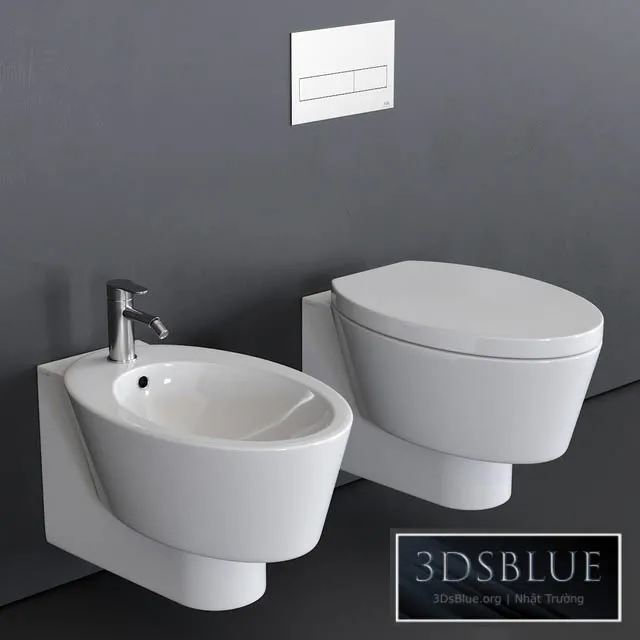 BATHROOM – TOILET & BIDET – 3DSKY Models – 1702