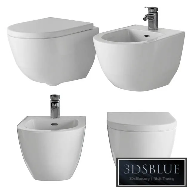 BATHROOM – TOILET & BIDET – 3DSKY Models – 1722