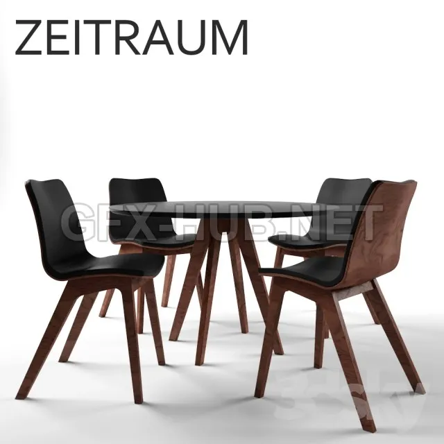 Table and chairs from the company Zeitraum – 226685