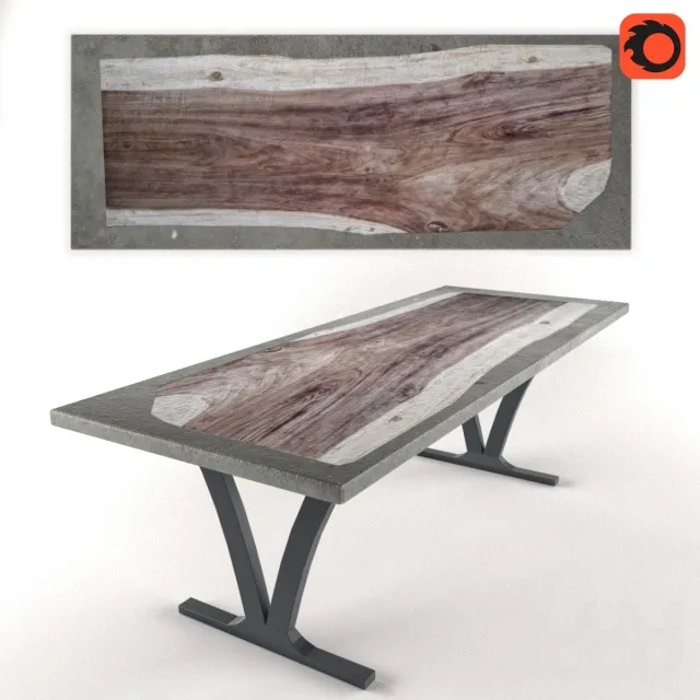 Table Concrete Wood – 226729