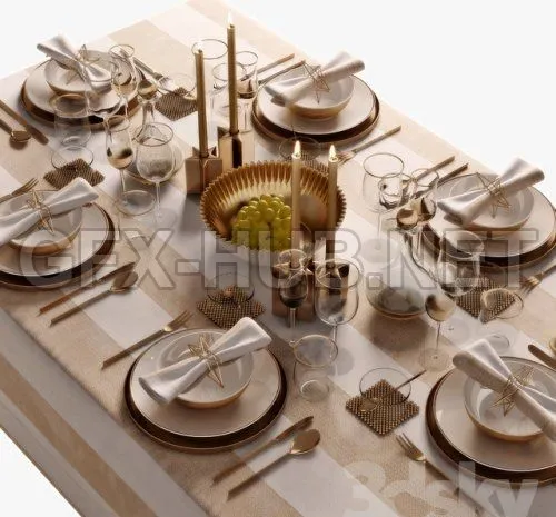 Table setting 05 3d model – 226817