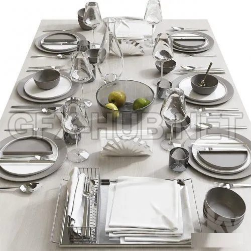 Table setting 8 3D model – 226819