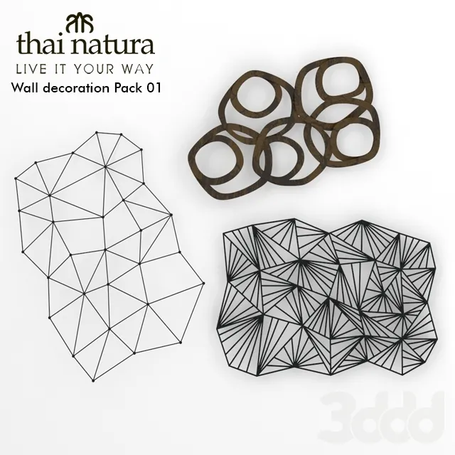 Thai Natura Wall Decoration set 01 – 227045