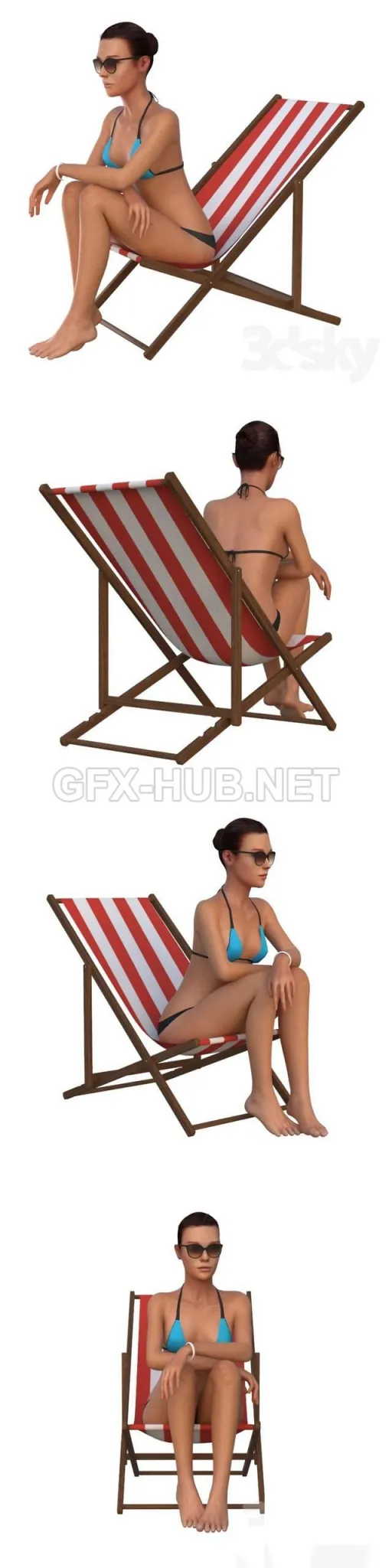 The girl in the beach chair – 227069