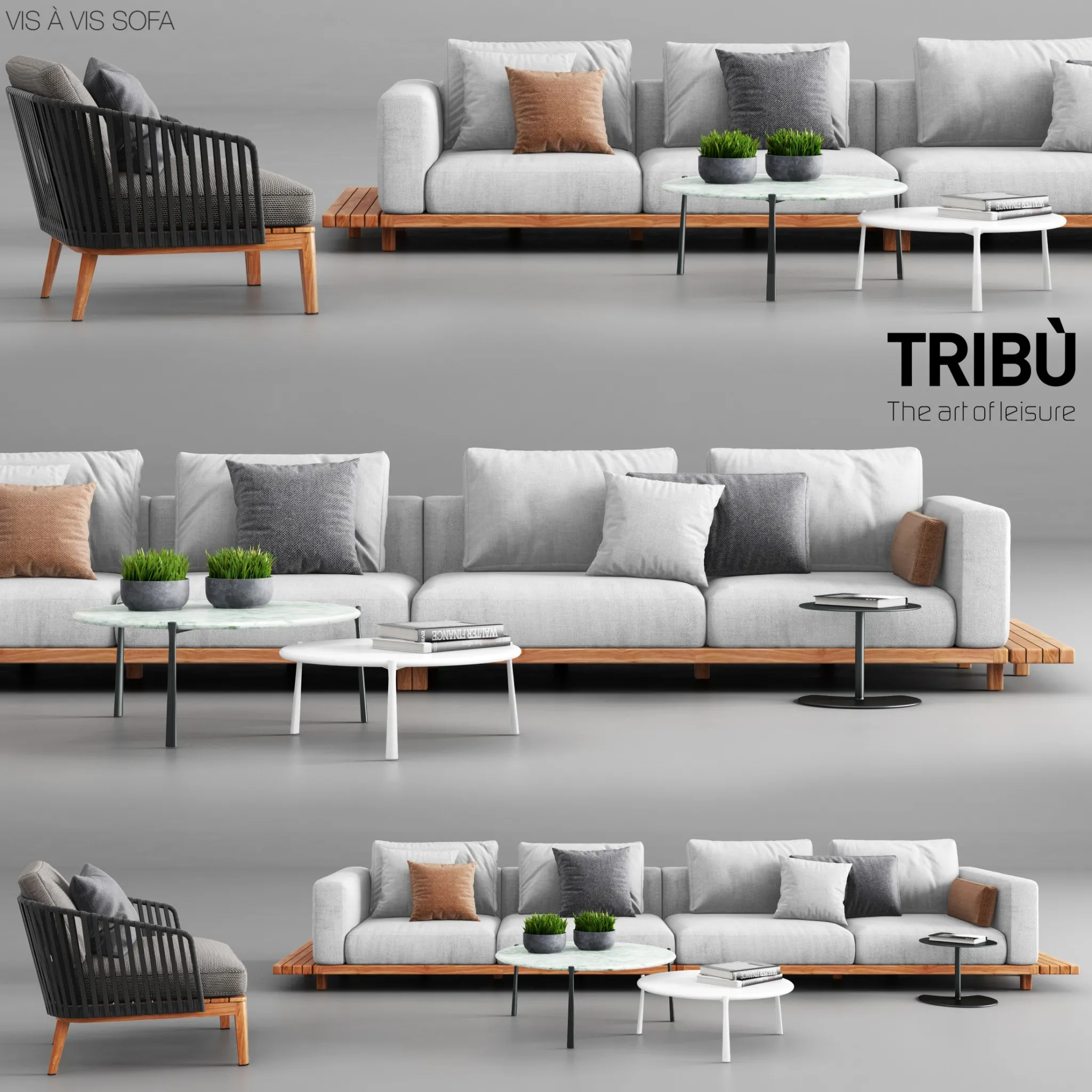 Tribu Vis a Vis Sofa and Mood Club Chair – 227489